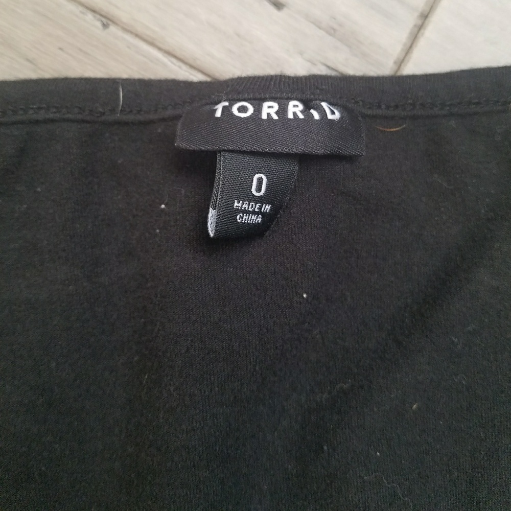 Torrid Short Sleeve Floral Dress Plus Size 0 - Picture 6 of 6